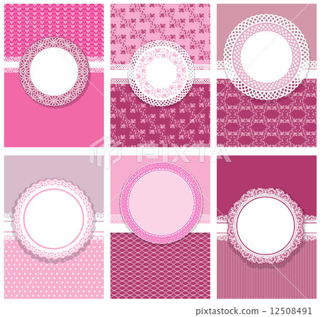 Set of vertical invitation cards (for Birthday, Wedding, Baby sh 12508491