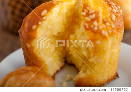 fresh baked muffin and croissant mignon fresh baked muffin and croissant mignon 12509762