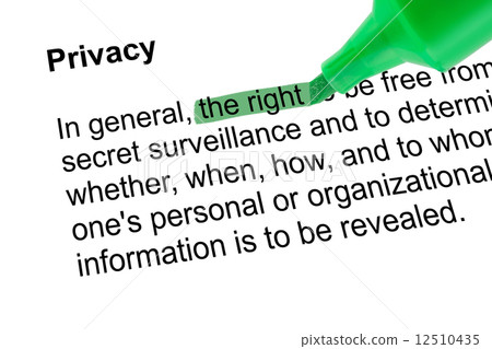 Highlighted word the right with green pen 12510435