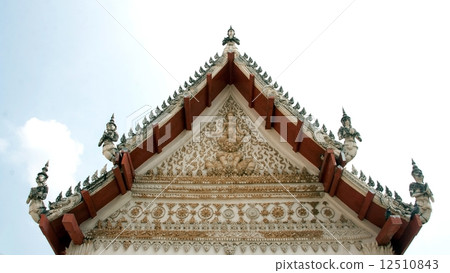 Thai pattern architecture detail in buddist temple 12510843