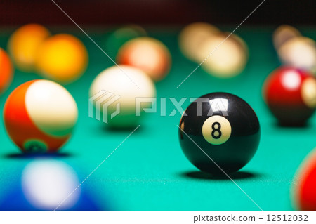 Billiard balls / A Vintage style photo from a billiard balls in Billiard balls / A Vintage style photo from a billiard balls in 12512032