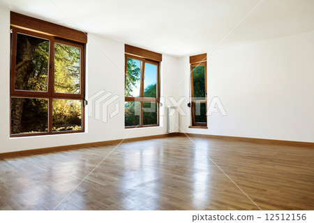 Empty interior room and windows Empty interior room and windows 12512156