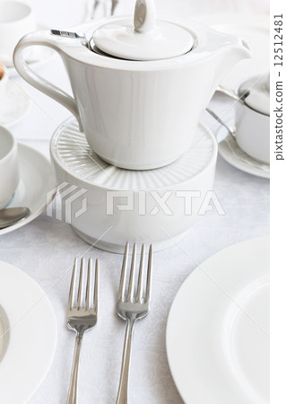 white porcelain tea set 12512481