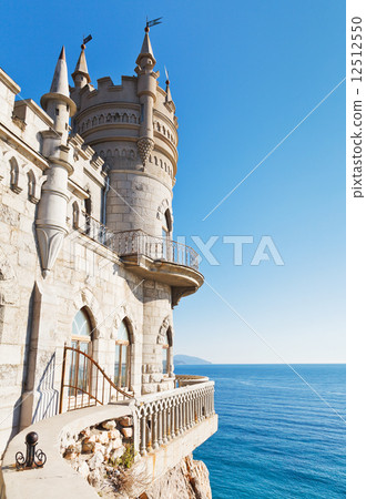 Blue sky and Swallow Nest castle, Crimea Blue sky and Swallow Nest castle, Crimea 12512550