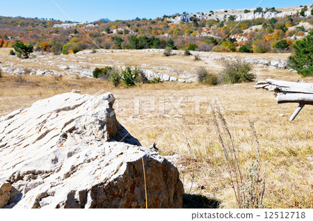 rocks on mountain plateau Ai-Petri in Crimea rocks on mountain plateau Ai-Petri in Crimea 12512718