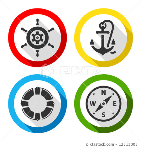 Set of travel flat color icons Set of travel flat color icons 12513003