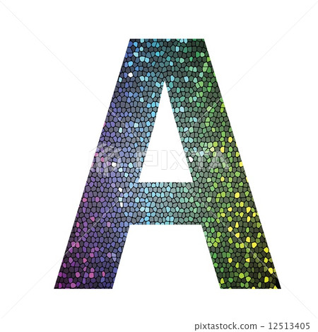 letter A of different colors 12513405