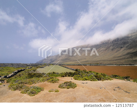 Famara Cliffs and Salinas del Rio on Lanzarote 12513787