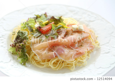 麵團冷面用未加工的火腿和蓬蒿調味汁 麵團冷面用未加工的火腿和蓬蒿調味汁 12514094