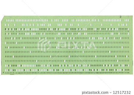 Punched card 12517232