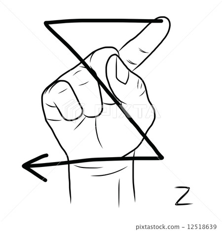 Sign language and the alphabet,The Letter Z Sign language and the alphabet,The Letter Z 12518639
