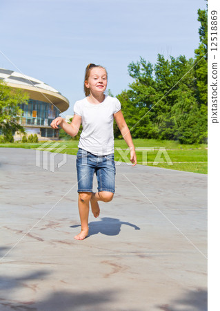 Dancing girl with sore knee 12518869