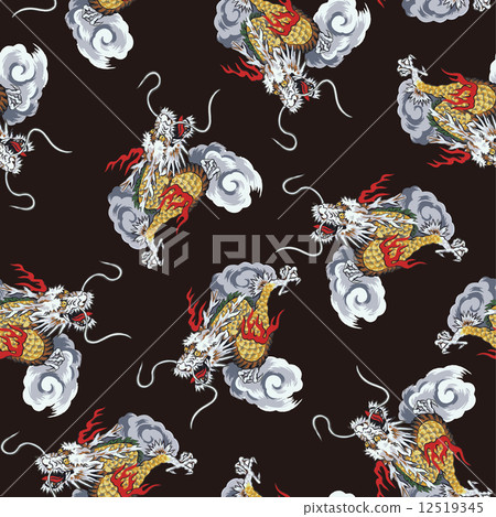 日式繪畫龍紋 12519345