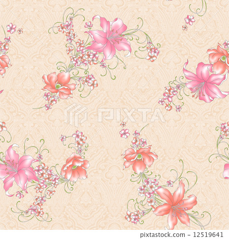 百合圖案 12519641