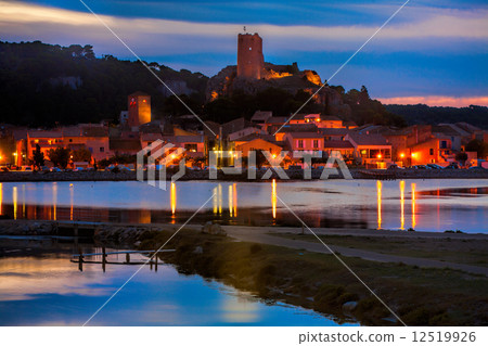 Sunset over the village of Gruissan Sunset over the village of Gruissan 12519926