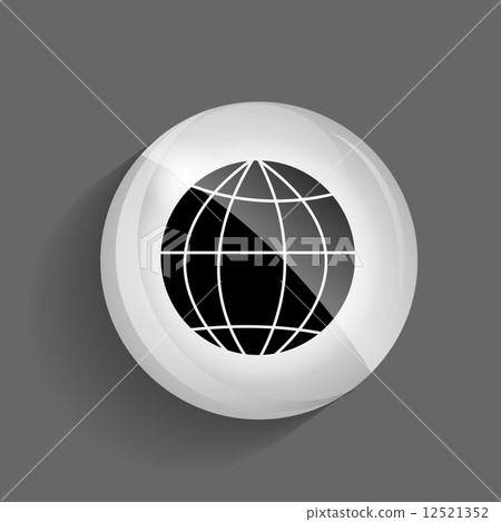 Browser Glossy Icon Vector Illustration Browser Glossy Icon Vector Illustration 12521352
