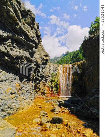 Colorful Waterfall on La Palma 12521541