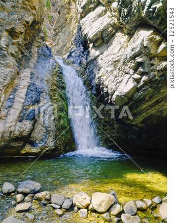 Waterfall in Caldera de Taburiente National Park on La Palma 12521543