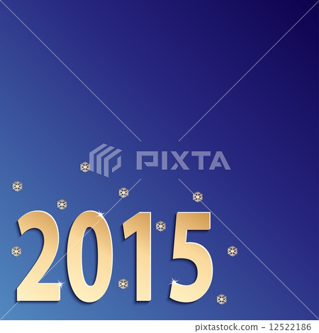 2015 happy new year blue paper design 12522186
