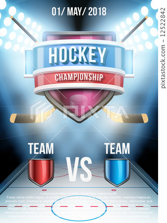 Background for posters ice hockey stadium game announcement. Vector Background for posters ice hockey stadium game announcement. Vector 12522842
