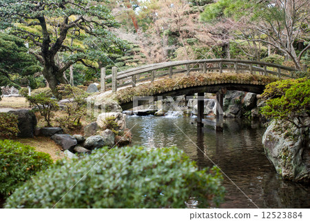 Kyoto Imperial Garden inner bridge Kyoto Imperial Garden inner bridge 12523884