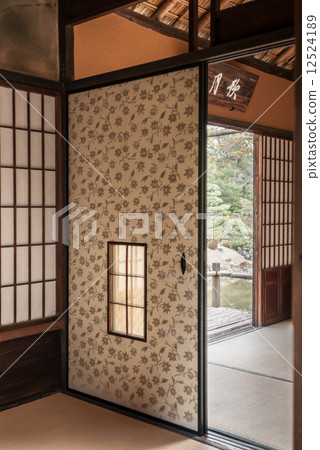 Katsura Rikyu Palace Moon wave Towards one side Momiji pattern sliding screen Katsura Rikyu Palace Moon wave Towards one side Momiji pattern sliding screen 12524189