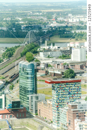 Streets of Düsseldorf overlooking the observatory 12525949