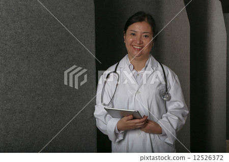 Caring medical lady doctor. 12526372