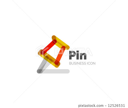 Line minimal design logo pin Line minimal design logo pin 12526531