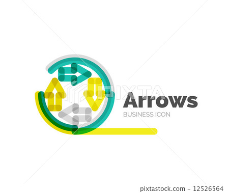Line minimal design logo arrows Line minimal design logo arrows 12526564