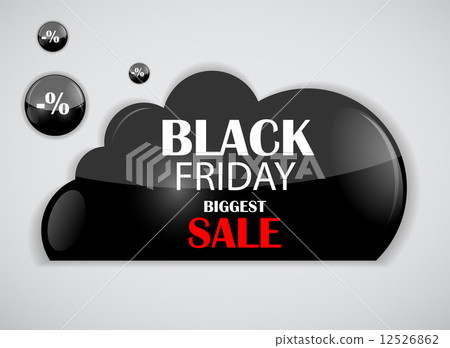 Black Friday Sale Icon Vector Illustration 12526862