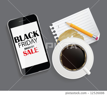 Black Friday Sale Icon Vector Illustration 12526886
