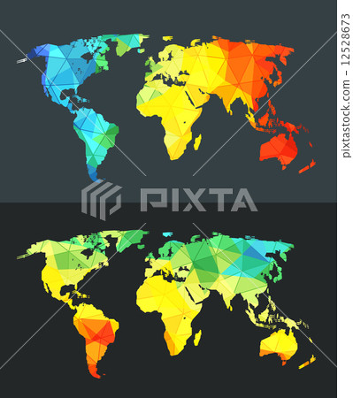 World map infographic template. Design elements 12528673