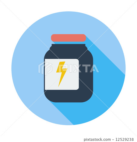 Jar flat icon. Jar flat icon. 12529238