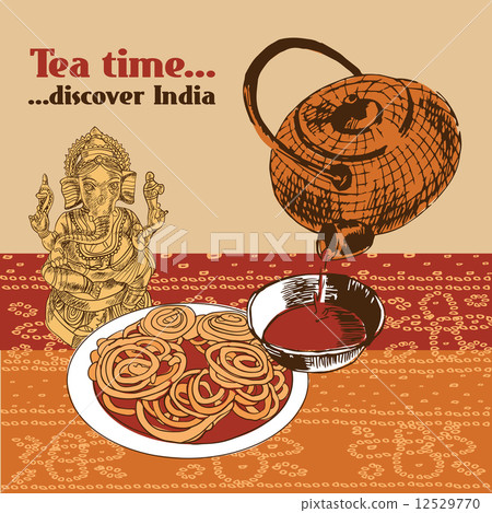 Indian teapot and cup 12529770