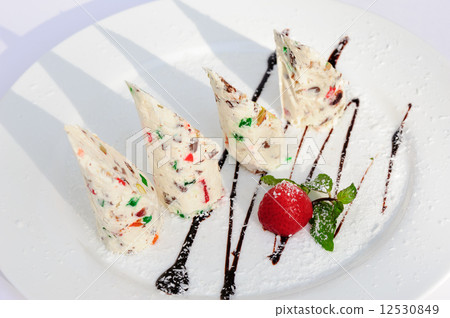 Semifreddo with succades and strawberry 12530849