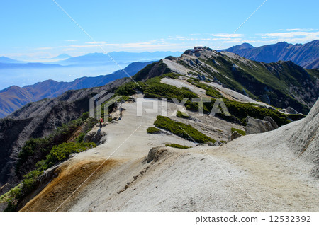 Mountain climbing in the late autumn 12532392
