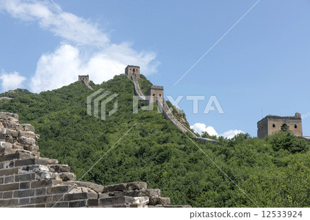 Beijing Great Wall in China, the majestic Great Wall, a symbol of China. 12533924