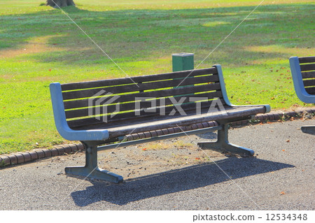 公園的長椅上 12534348