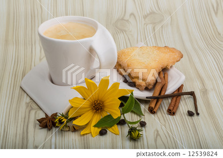 Coffee with pastry 12539824