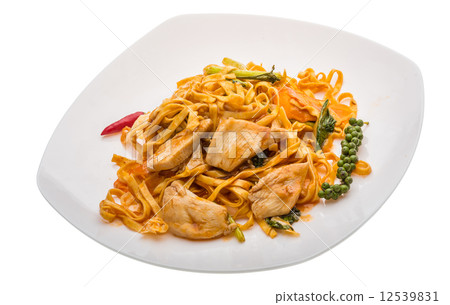 Fried noodles with pork Fried noodles with pork 12539831
