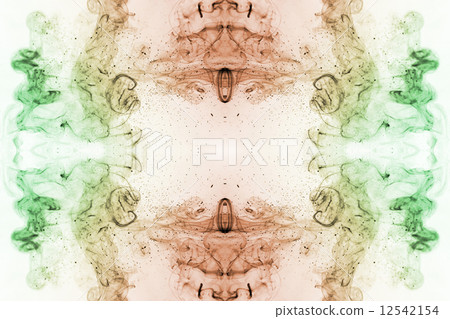 colorful smoke of Joss stick 12542154