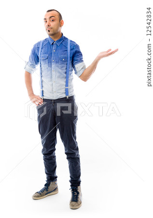 model presenting showcasing with hand 12542834