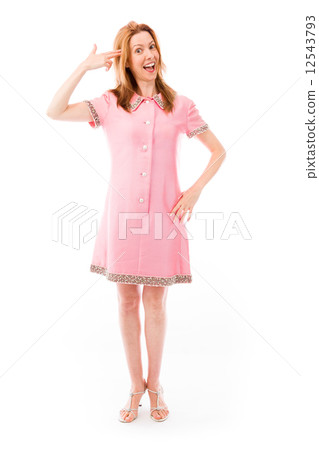 model isolated on plain background hand gesture gun model isolated on plain background hand gesture gun 12543793