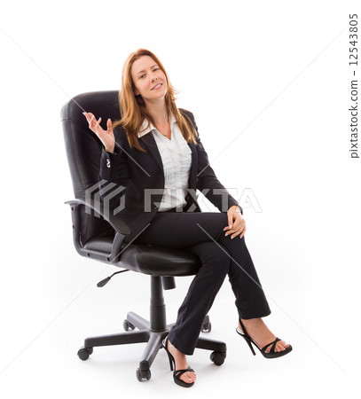 model isolated with fingers crossed for luck model isolated with fingers crossed for luck 12543805