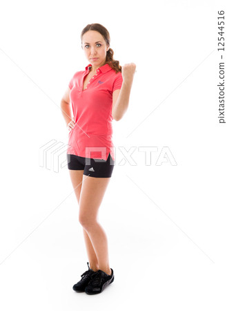 model isolated on white model isolated on white 12544516