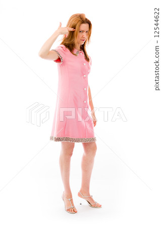 model isolated on plain background hand gesture gun model isolated on plain background hand gesture gun 12544622