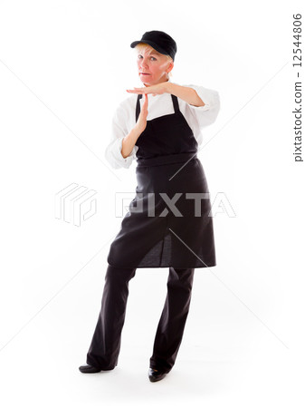 model isolated on plain background hand gesture break sign model isolated on plain background hand gesture break sign 12544806