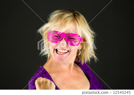 model isolated on grey background model isolated on grey background 12545245