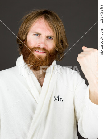 model isolated on grey background 12545865